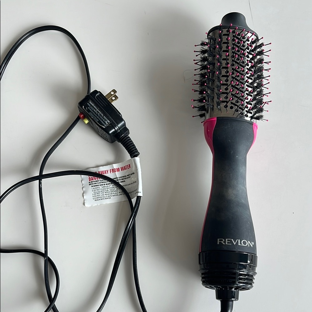Revlon Black and Pink Hair Dryer Brush